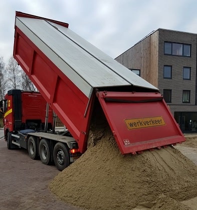 Laan Het is de bedoeling dat Vergelijkbaar Ophoogzand los gestort 1 m³ (kuub) | Zandlevering