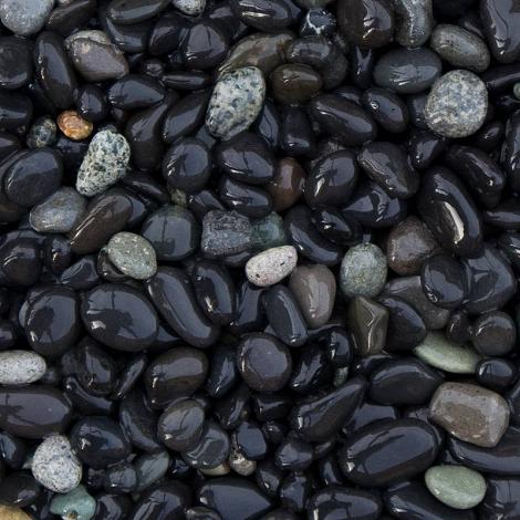 Beach pebbles zwart - maat 5/8mm - 0,50 m3
