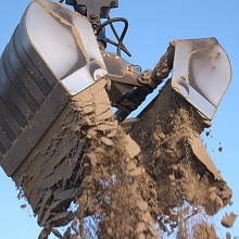 Drainagezand Uitknijpen
