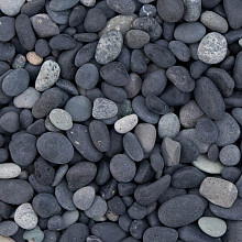 Beach pebbles zwart