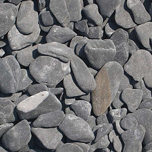Flat pebbles zwart